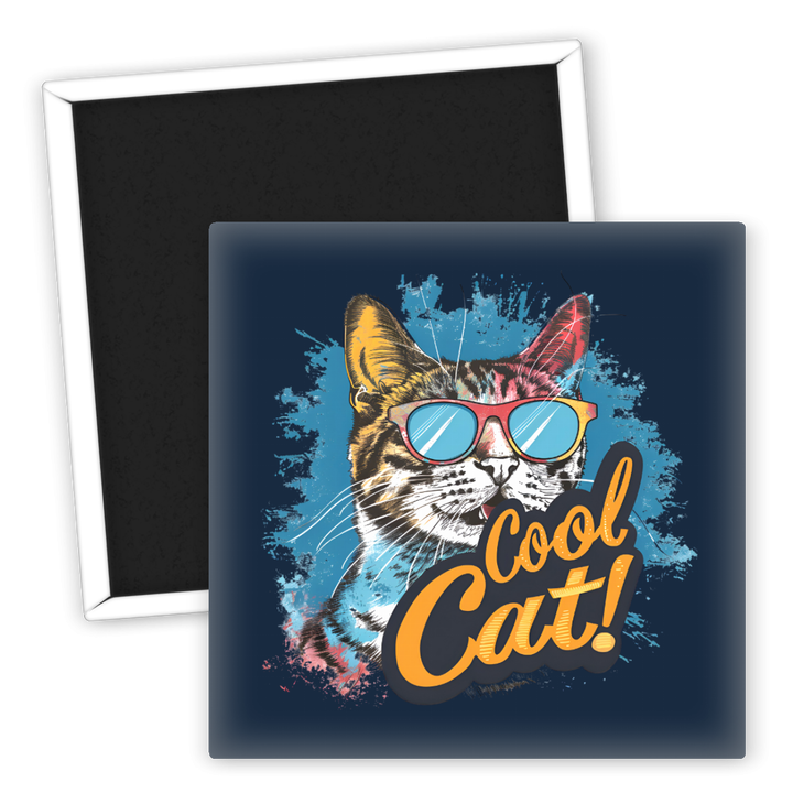 Zum Produkt Kühlschrankmagnet Cool Cat mit Sonnenbrille für Tierliebhaber