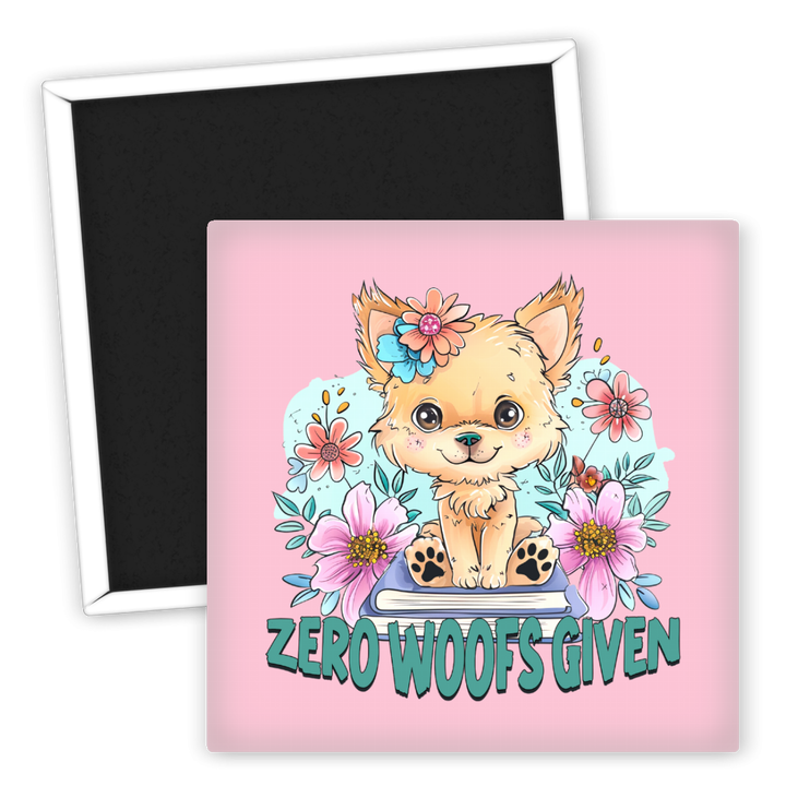 Zum Produkt Niedlicher Chihuahua Kühlschrankmagnet mit Blumenmotiv