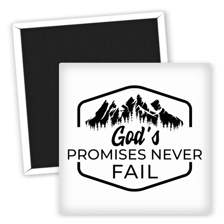 Zum Produkt Kühlschrankmagnet Gottes Versprechen nie scheitern Glauben