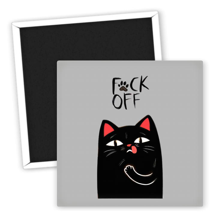 Zum Produkt Katzenmagnet mit frechem Motiv für Katzenliebhaber