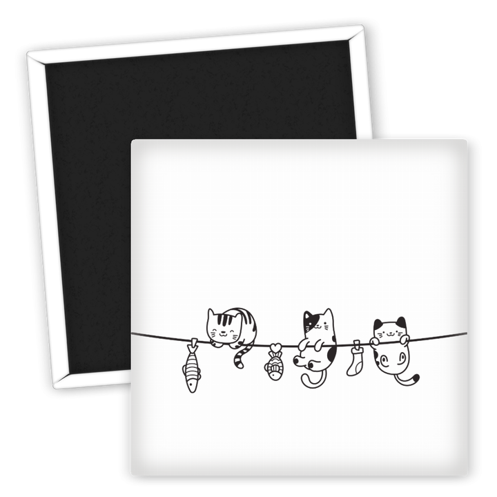 Zum Produkt Kühlschrankmagnet Katzenliebhaber mit süßen Katzenmotiven