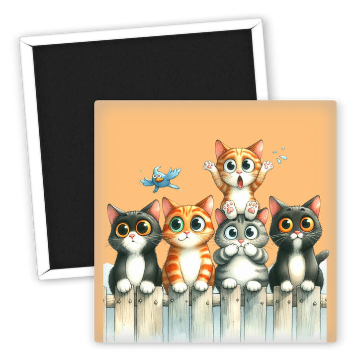 Zum Produkt Katzenmagnet mit niedlichen Kätzchen Motiv für Katzenliebhaber