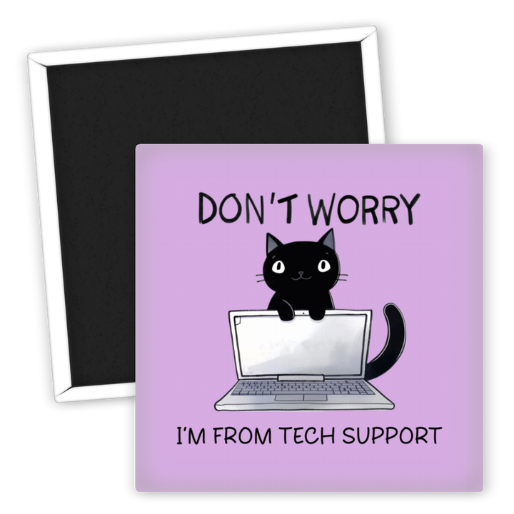 Zum Produkt Kühlschrankmagnet Katzenliebhaber Tech Support Katze dekorativ