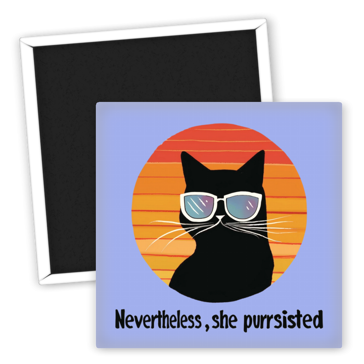 Zum Produkt Kühlschrankmagnet Katzenliebhaber mit purrsistentem Motiv