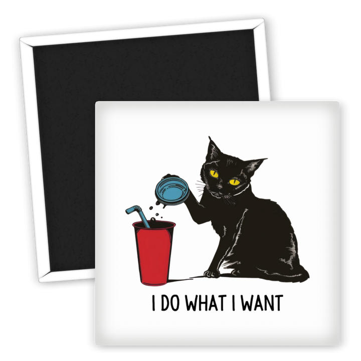 Zum Produkt Kühlschrankmagnet für Katzenliebhaber I Do What I Want Katze