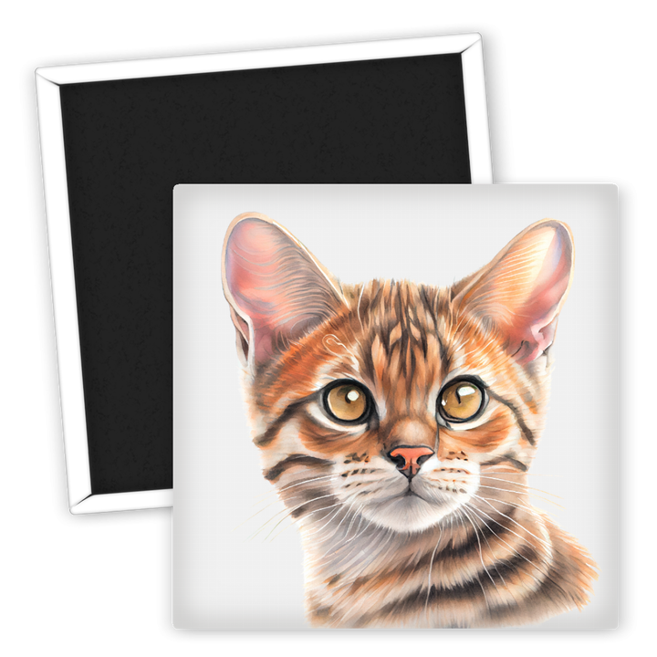Zum Produkt Kühlschrankmagnet Katzenliebhaber mit süßem Katzenmotiv
