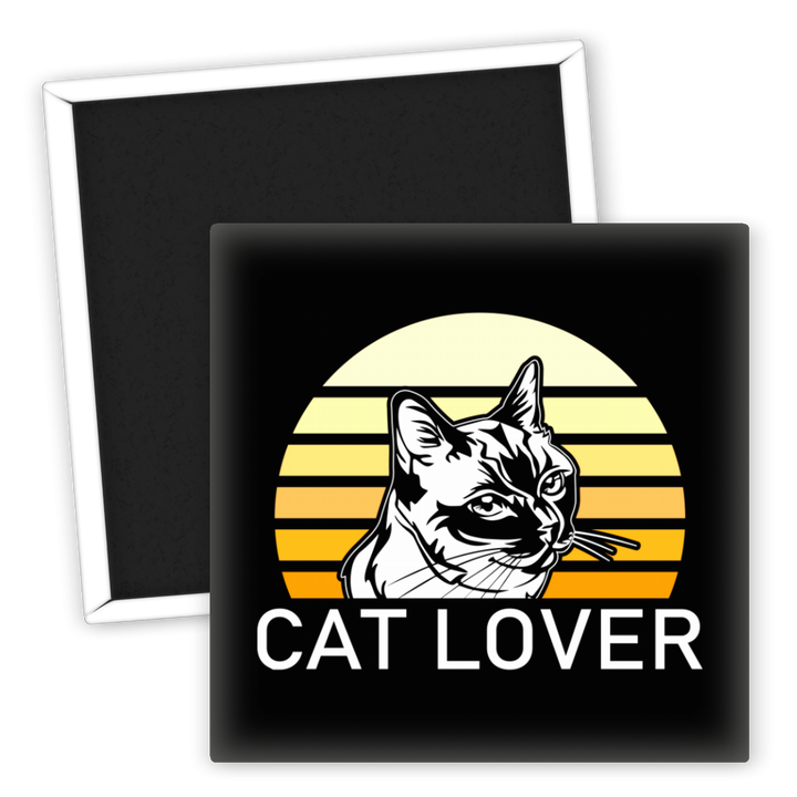 Zum Produkt Kühlschrankmagnet Katzenliebhaber mit stylischem Katzenmotiv