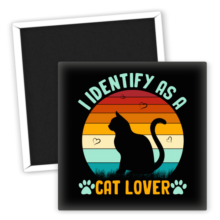 Zum Produkt Kühlschrankmagnet für Katzenliebhaber mit Katzensilhouette