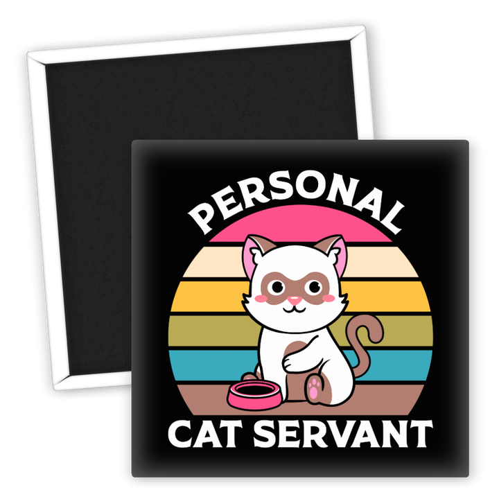 Zum Produkt Kühlschrankmagnet für Katzenliebhaber Personal Cat Servant
