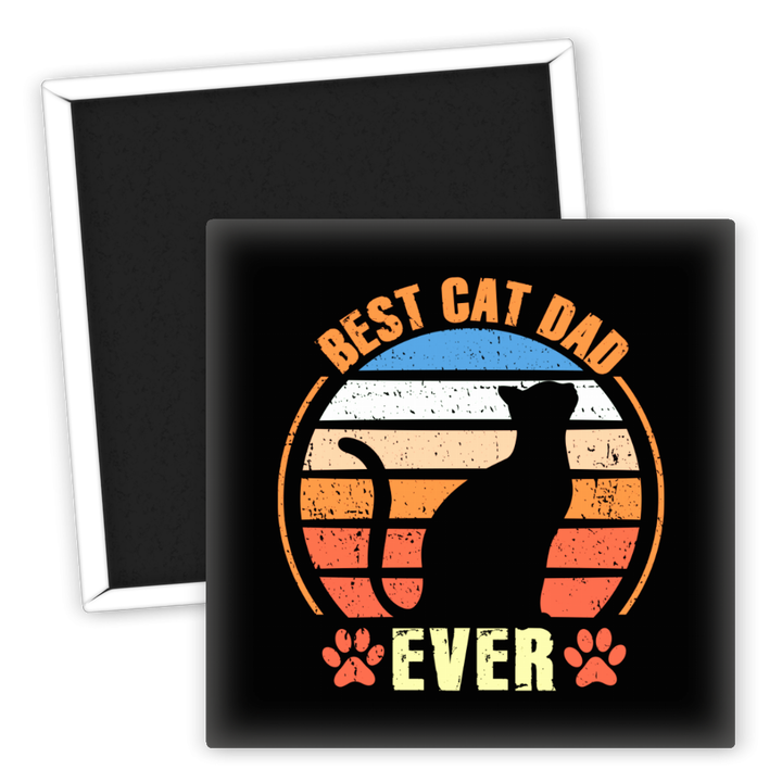 Zum Produkt Kühlschrankmagnet Best Cat Dad Ever für Katzenliebhaber