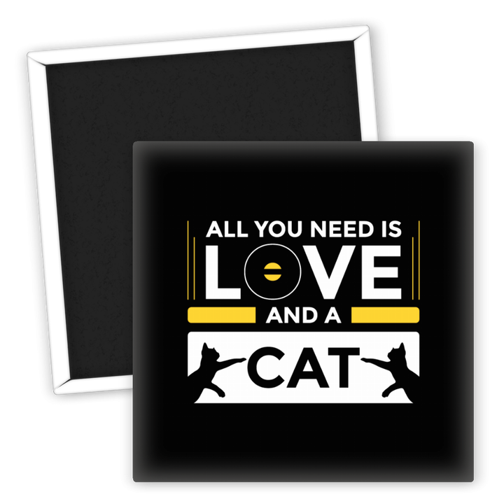 Zum Produkt Kühlschrankmagnet für Katzenliebhaber Liebe und eine Katze
