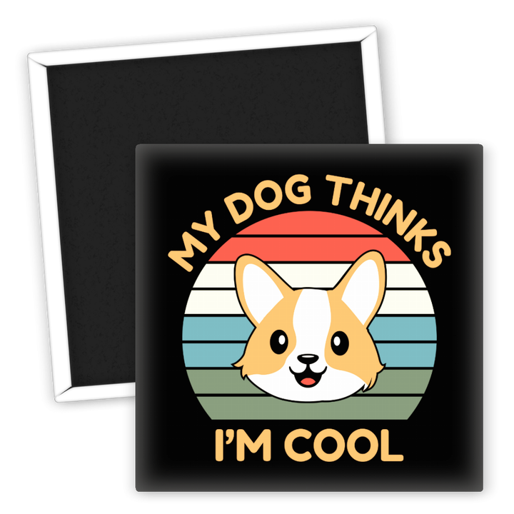 Zum Produkt Kühlschrankmagnet für Hundeliebhaber My Dog Thinks I’m Cool