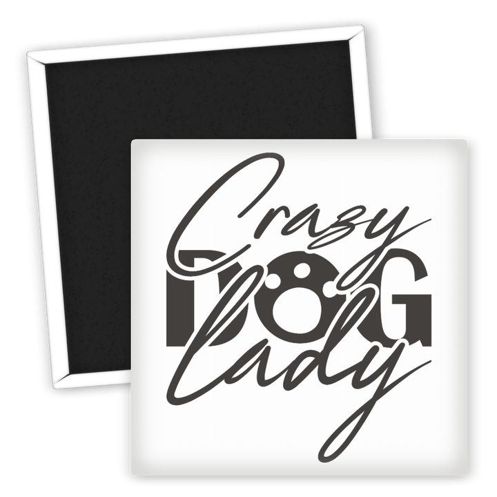 Zum Produkt Kühlschrankmagnet Crazy Dog Lady für Hundeliebhaber