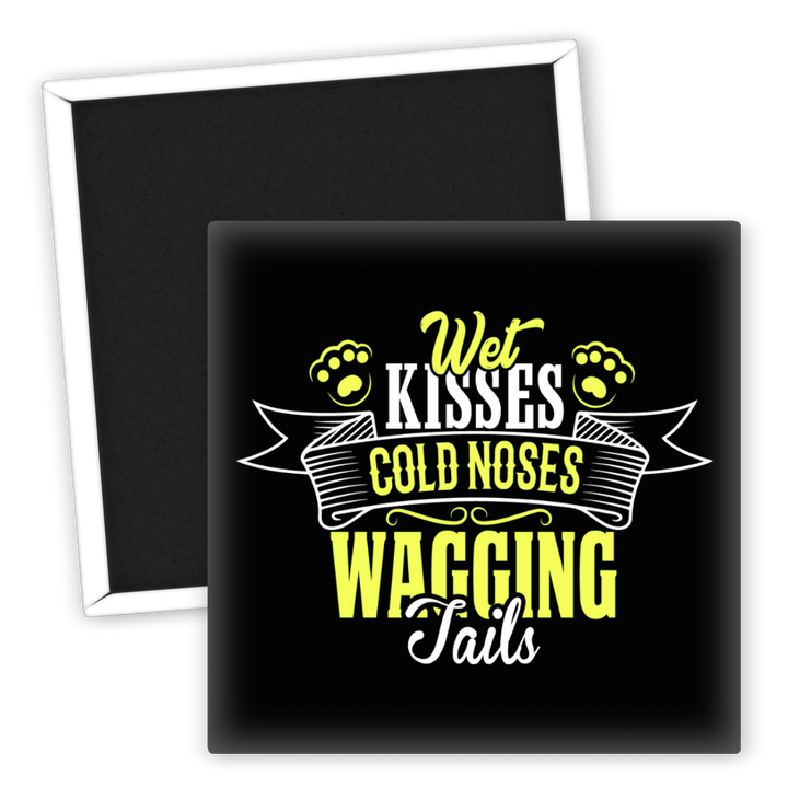 Zum Produkt Hunde Kühlschrankmagnet mit Wet Kisses Cold Noses Design