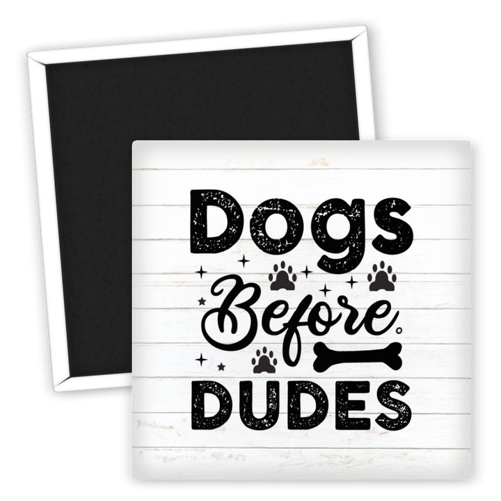 Zum Produkt Kühlschrankmagnet Hunde vor Dudes für Hundeliebhaber