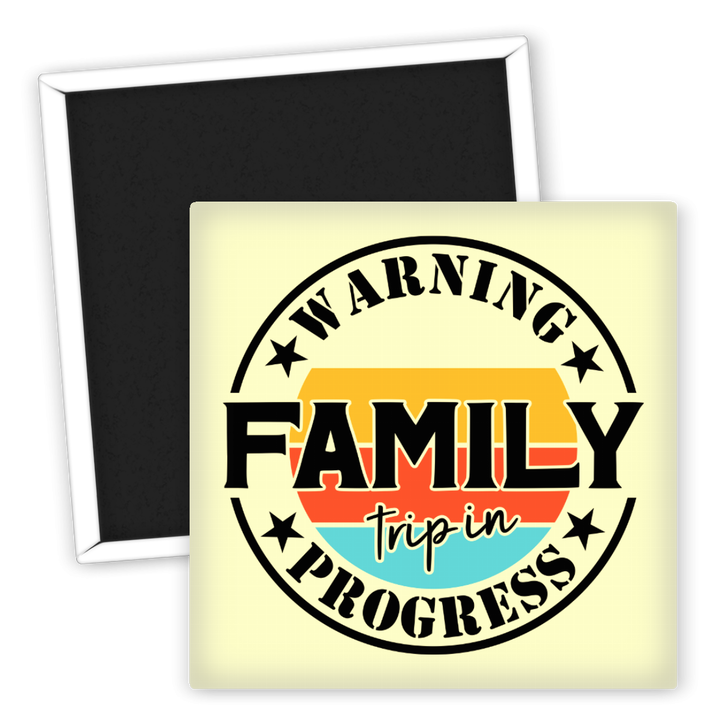 Zum Produkt Kühlschrankmagnet Familie Fortschritt Sommerurlaub Design