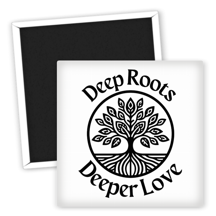 Zum Produkt Kühlschrankmagnet Deep Roots Deeper Love für Familie und Freunde