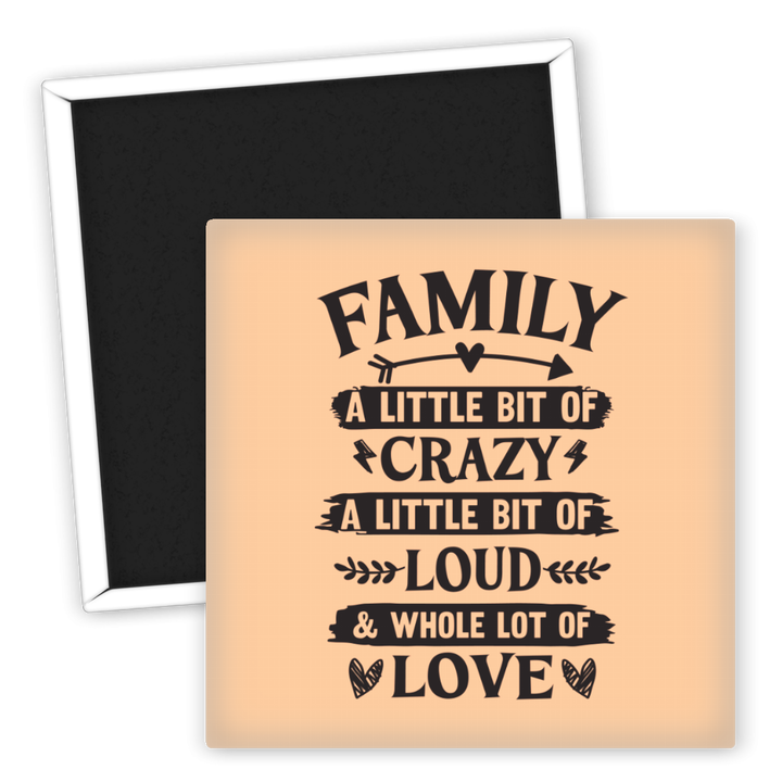 Zum Produkt Kühlschrankmagnet Familie crazy laut liebevoll Geschenk