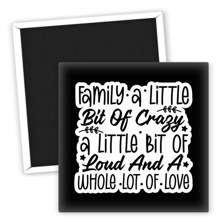 Zum Produkt Kühlschrankmagnet Familie Crazy Loud Love Geschenkidee