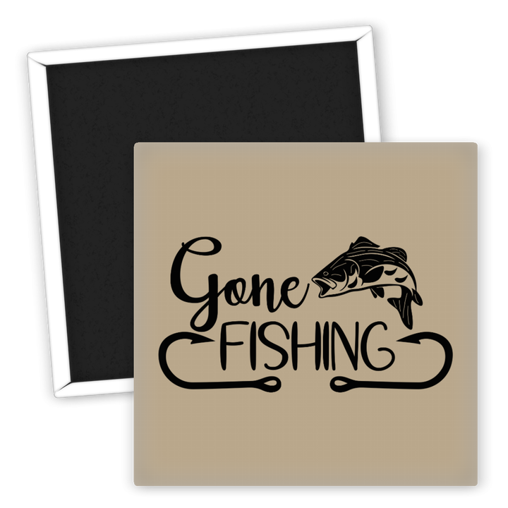 Zum Produkt Kühlschrankmagnet Gone Fishing mit Fischmotiv für Angler