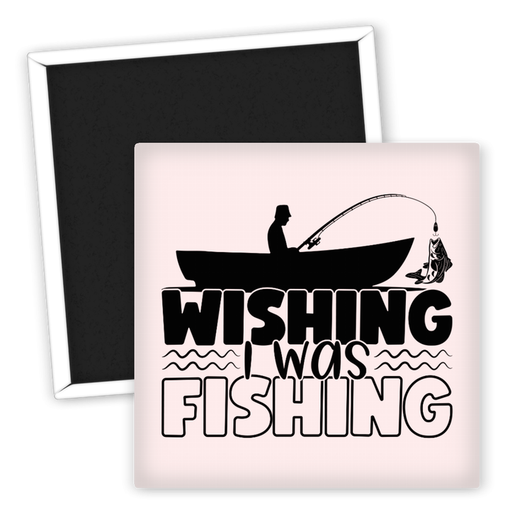 Zum Produkt Kühlschrankmagnet Angeln Wishing I Was Fishing Motiv