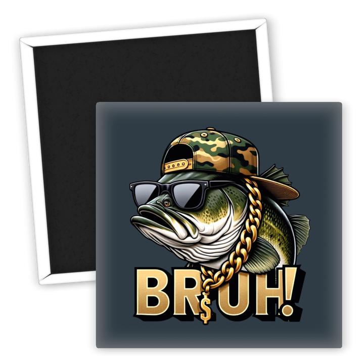 Zum Produkt Kühlschrankmagnet Angeln Motiv Glücklicher Fisch mit Sonnenbrille