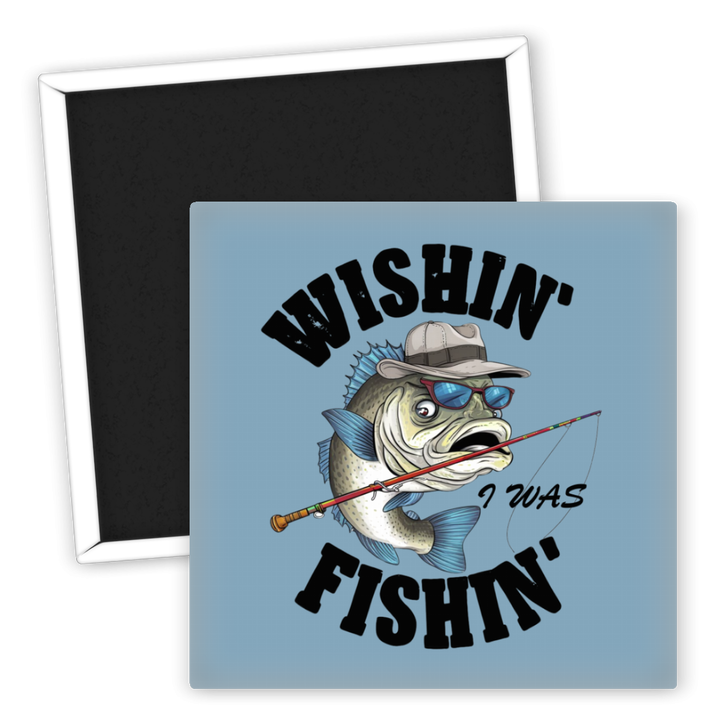 Zum Produkt Kühlschrankmagnet Angeln Wishing I Was Fishin' lustig funny