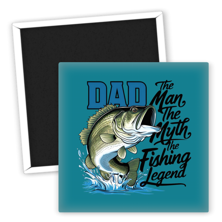 Zum Produkt Kühlschrankmagnet Angeln Dad Man Myth Fishing Legend  Geschenk