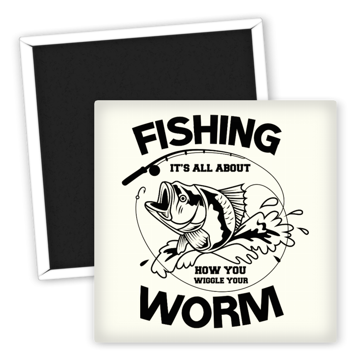 Zum Produkt Kühlschrankmagnet Angeln mit Motiv Fisch und Angelrute