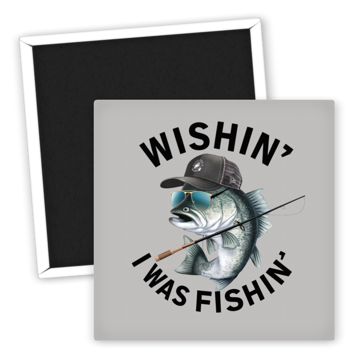 Zum Produkt Kühlschrankmagnet Angeln Wishing I Was Fishin Motive Spaß