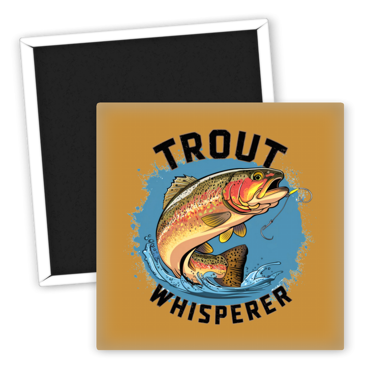 Zum Produkt Kühlschrankmagnet Trout Whisperer für Angelfreunde