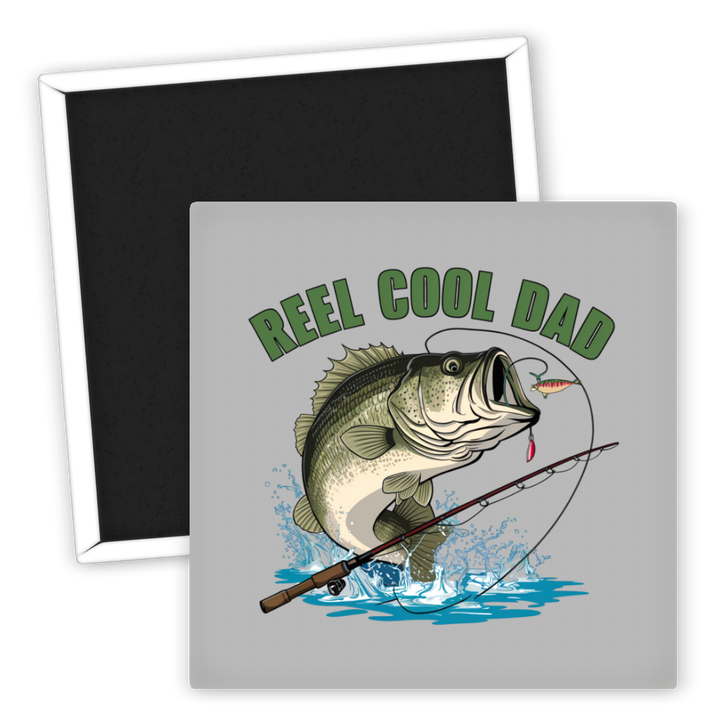 Zum Produkt Kühlschrankmagnet Angeln Reel Cool Dad Motiv für Angler
