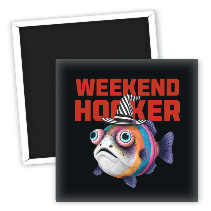 Zum Produkt Kühlschrankmagnet Weekend Hooker Angeln bunte Fisch Deko