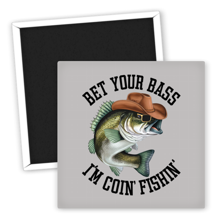 Zum Produkt Kühlschrankmagnet Angeln Bet Your Bass Coin Fishin' Motiv