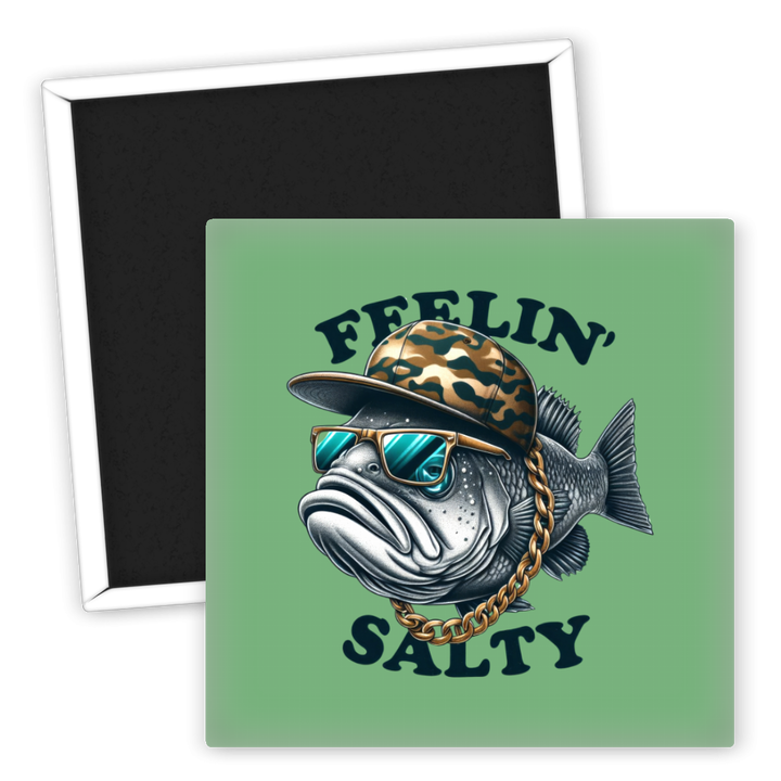 Zum Produkt Kühlschrankmagnet Angeln Feelin Salty cooles Fischmotiv