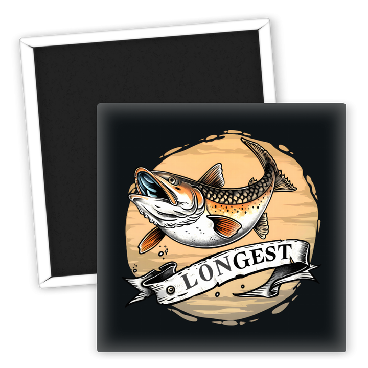 Zum Produkt Kühlschrankmagnet Angeln Bester Fang längster Fisch Design