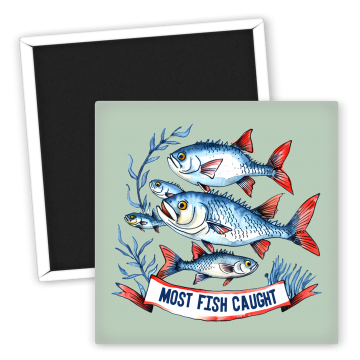 Zum Produkt Kühlschrankmagnet Angeln Motiv Most Fish Caught Fische декор