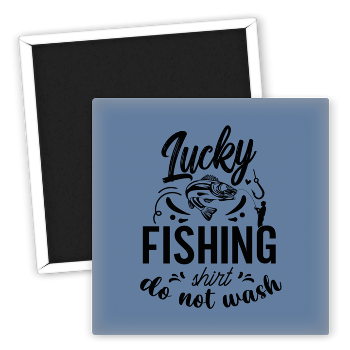 Zum Produkt Kühlschrankmagnet Angeln Lucky Fishing Shirt Design