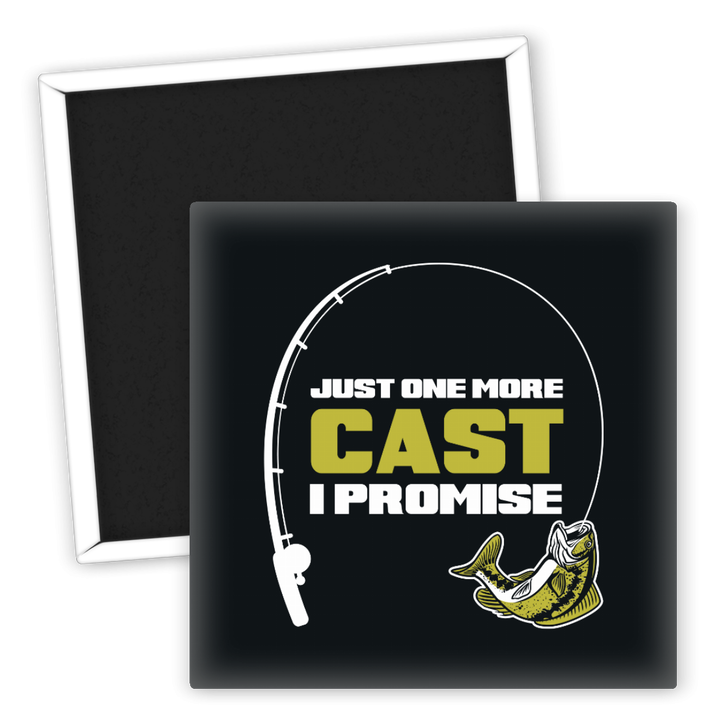 Zum Produkt Kühlschrankmagnet Angeln Just One More Cast Motiv