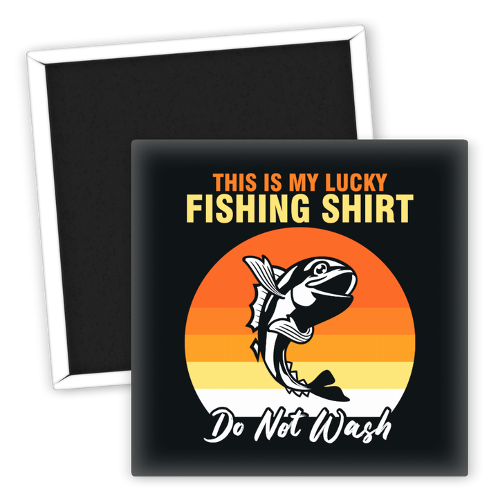 Zum Produkt Kühlschrankmagnet Angeln Lucky Fishing Shirt Motiv