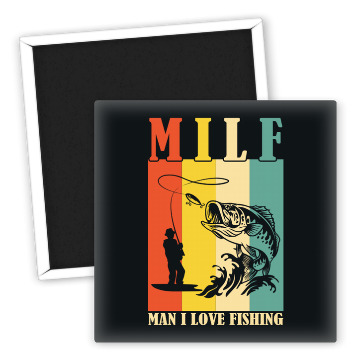 Zum Produkt Kühlschrankmagnet Man I Love Fishing Angler Geschenkidee