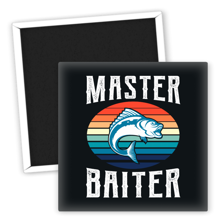 Zum Produkt Kühlschrankmagnet Angeln Master Baiter Fisch Motiv Retro Design
