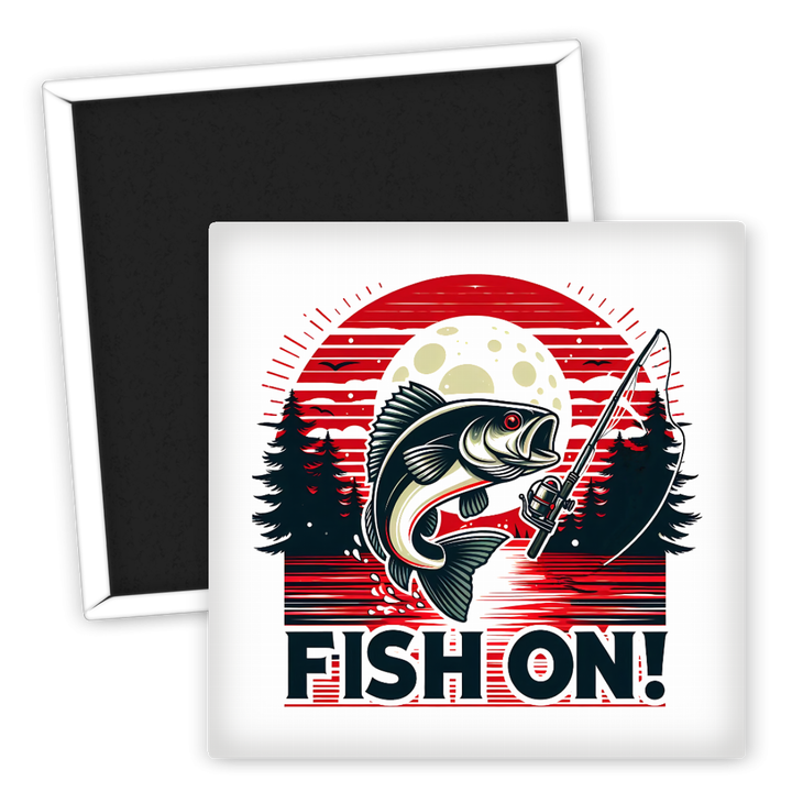 Zum Produkt Kühlschrankmagnet Angeln Motiv Fisch und Angelbedarf