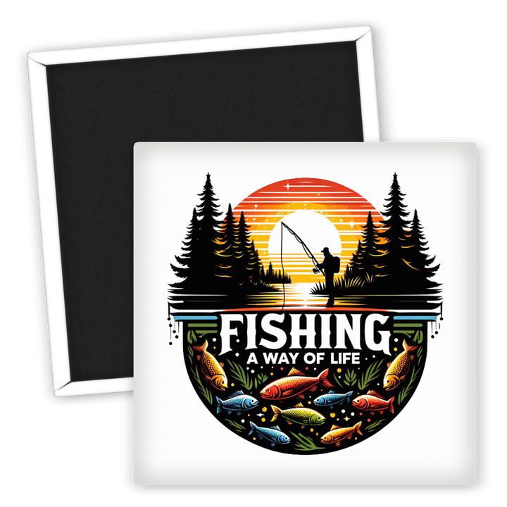 Zum Produkt Kühlschrankmagnet Angeln Motiv Fishing A Way of Life