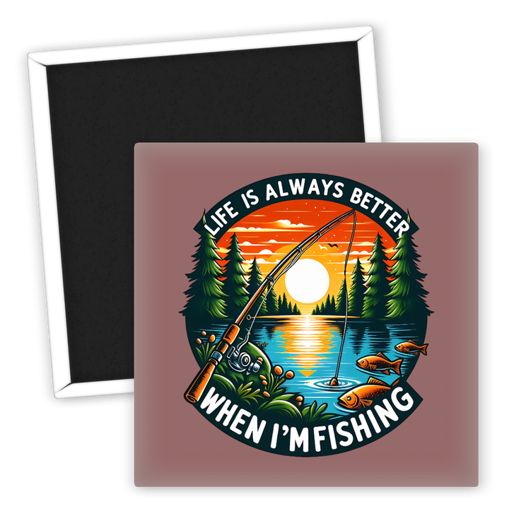 Zum Produkt Kühlschrankmagnet Angeln Lebensweisheit Hobby Fischer Geschenk