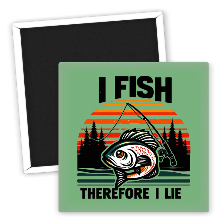 Zum Produkt Kühlschrankmagnet Angeln I Fish Therefore I Lie Motiv