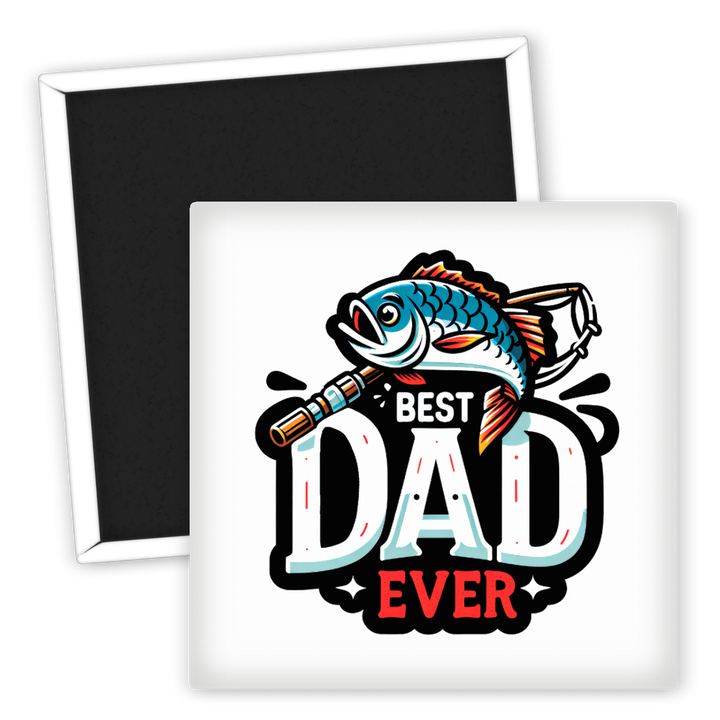 Zum Produkt Kühlschrankmagnet Angeln Best Dad Ever Geschenkidee  für Väter