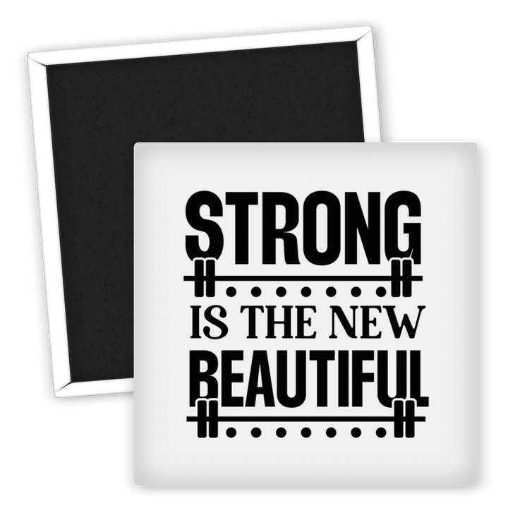 Zum Produkt Fitness Kühlschrankmagnet Strong is the New Beautiful Motivation