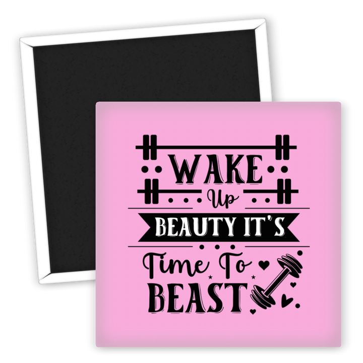 Zum Produkt Kühlschrankmagnet Fitness Wake Up Beauty It's Time to Beast