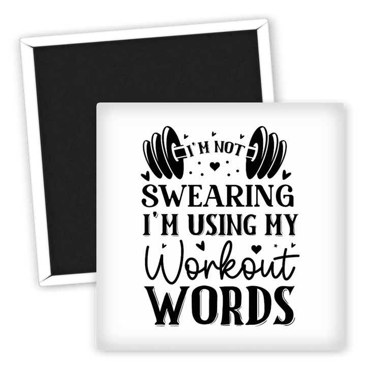 Zum Produkt Fitness Kühlschrankmagnet Workout Words Gym Humor Geschenk